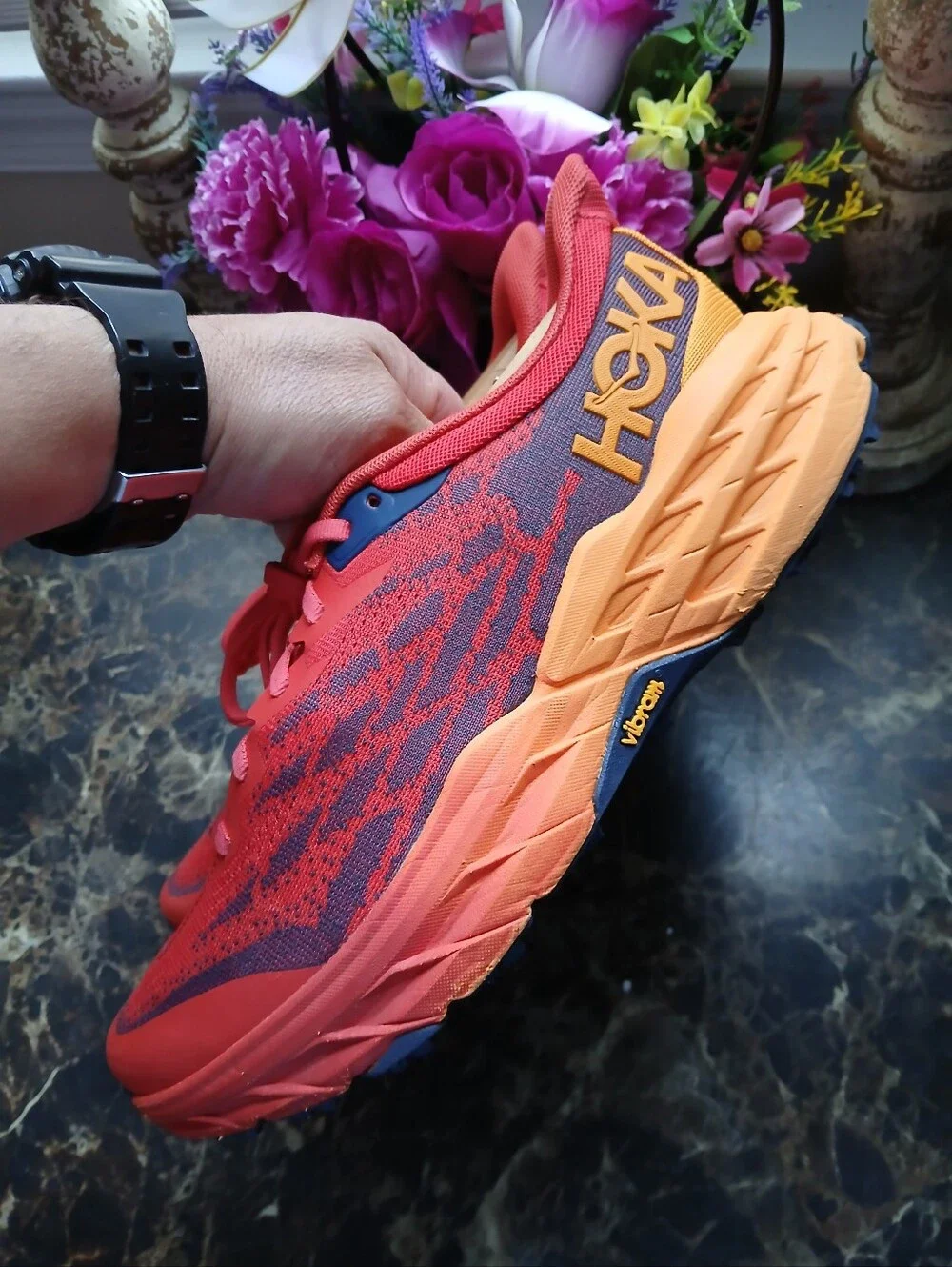 Hoka One Speedgoat 5 Trail Hiking/Athletic Training Shoes Size 9 Men/10.5 Women